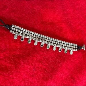 Uno de 50 Jungle Silver Bracelet with Multi-colored Crystals (NWOT)